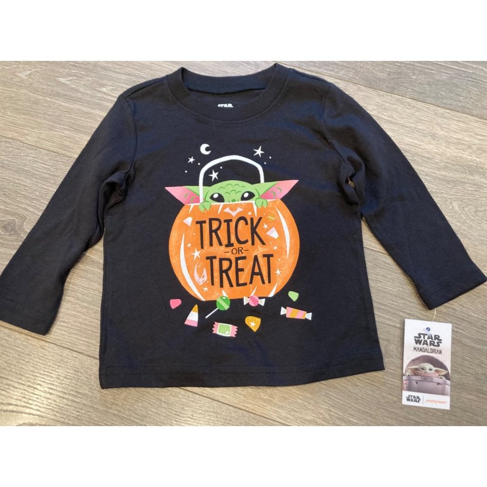 NWT Star Wars Yoda 12 month Trick or Treat Halloween tshirt